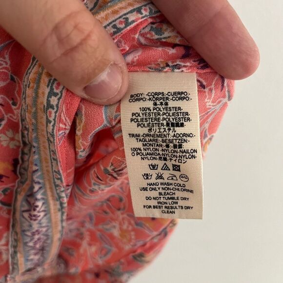 Free people wildflower zip up kimono, size XS/S, missing tie - Picture 8 of 8